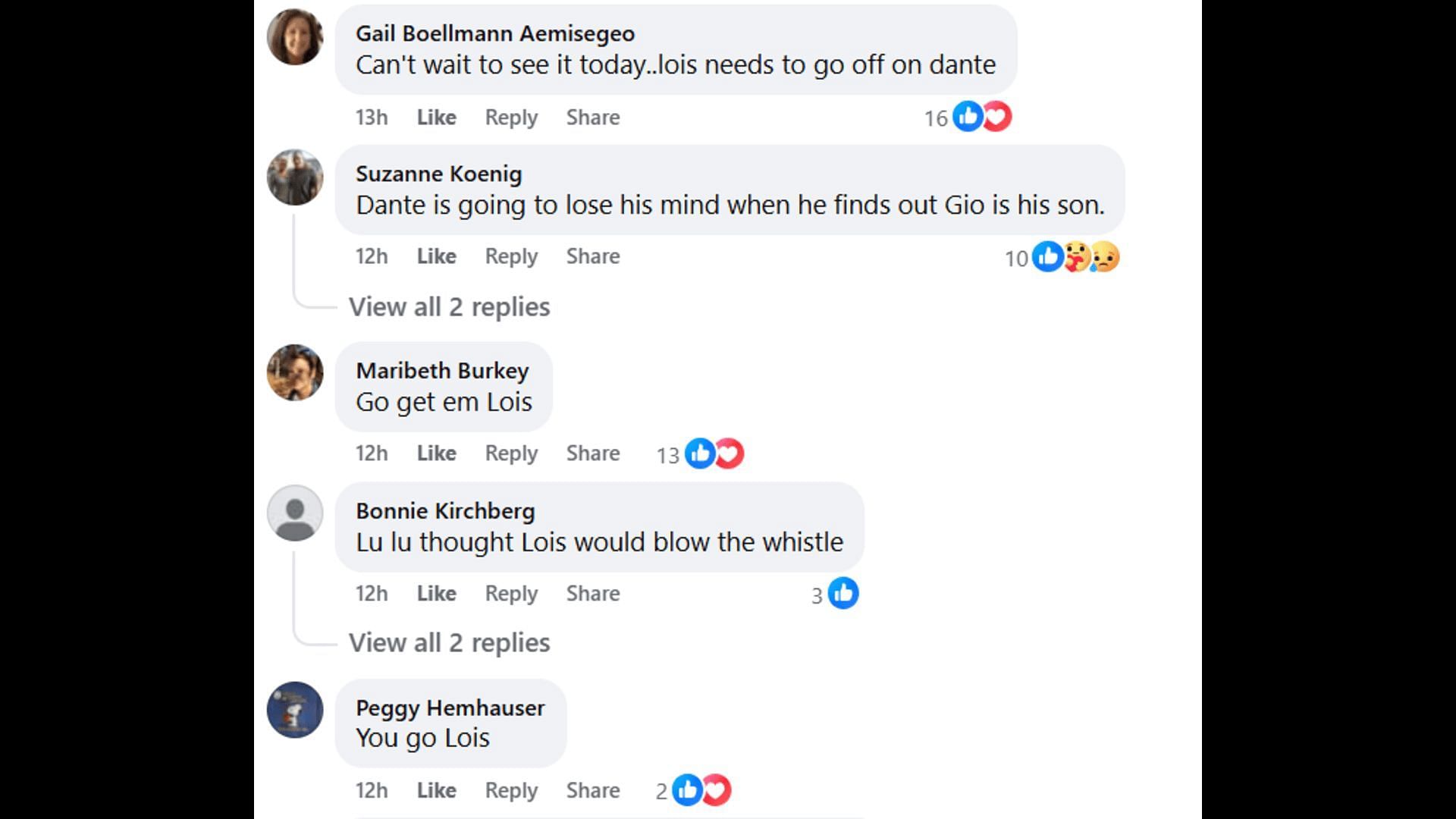 More fan reactions sharing the same sentiments (Image via Facebook/General Hospital Fans - Official)